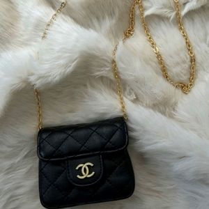 Vintage Mini .....Ch@nel....Trendy Bag CC in Black